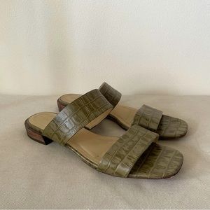 Elegant Olive Green Women Sandals